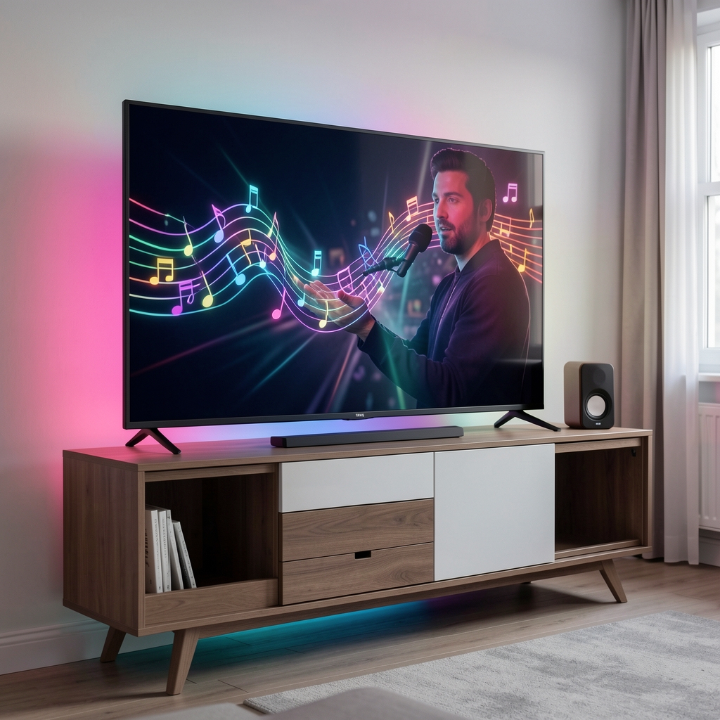 Bandă LED inteligentă Govee RGBIC 5m cu iluminare din spate pentru TV, culori multiple sincronizate cu muzica, control vocal Alexa