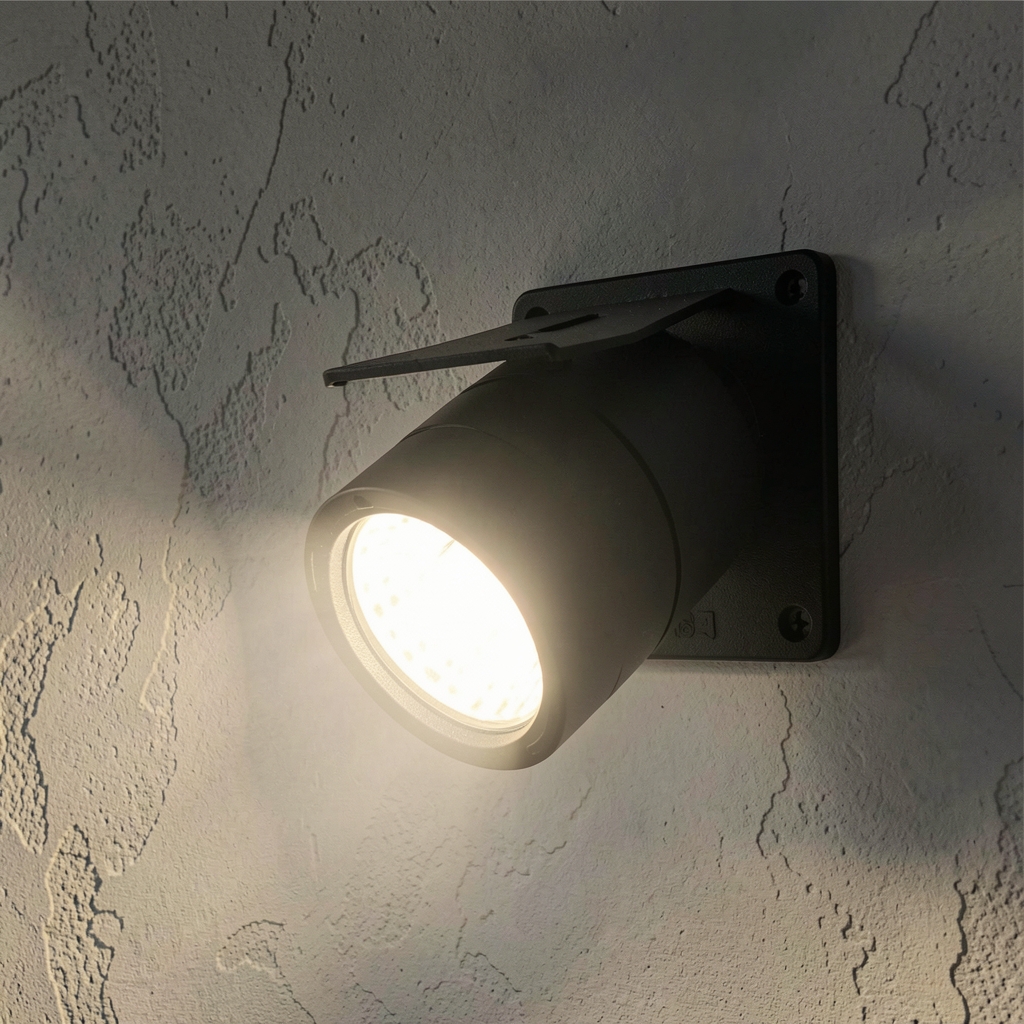 Proiector LED exterior Kanlux Toya 30W negru, IP65, temperatura culoare 4000K, montare perete sau plafon exterior