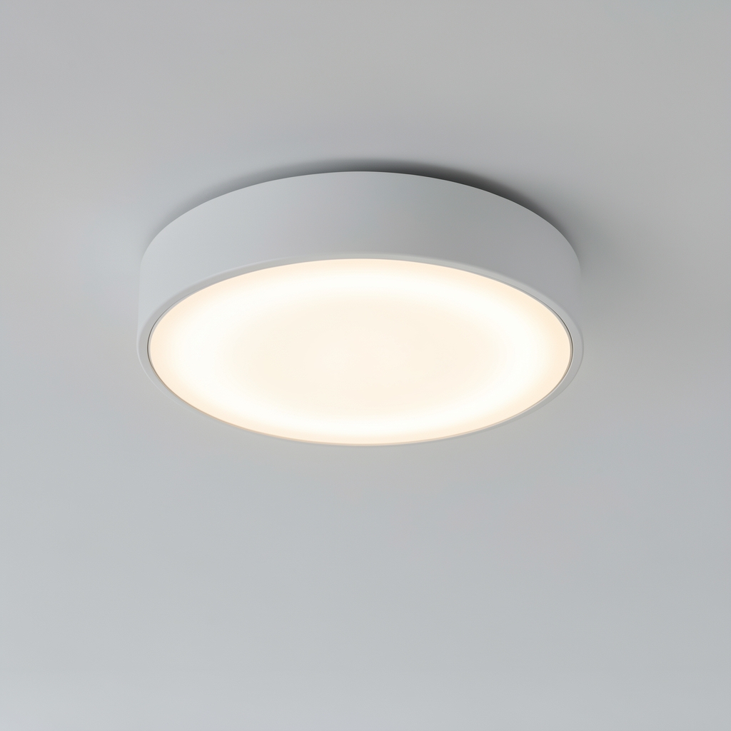 Plafoniera smart Xiaomi Mi Ceiling Light Pro rotundă 450mm, bec LED integrat, finisaj alb, montaj direct pe tavan, 45W